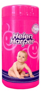 Хелен Харпер Детские влажные салфетки, пластик. банка., 70 шт
