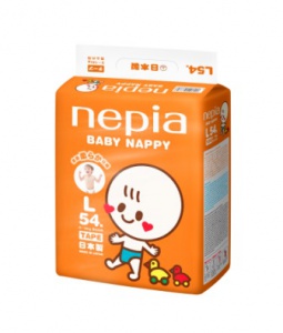 Подгузники пробники Baby Nappy размер S  (Nepia Japan)  4 - 8 кг 
